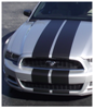 2013-14 Mustang - 10" Straight Lemans Stripes - Glass Roof - High or No Wing